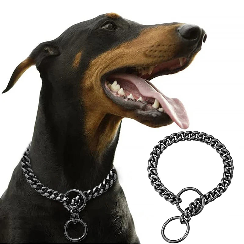 Gold Cuban Dog Collar