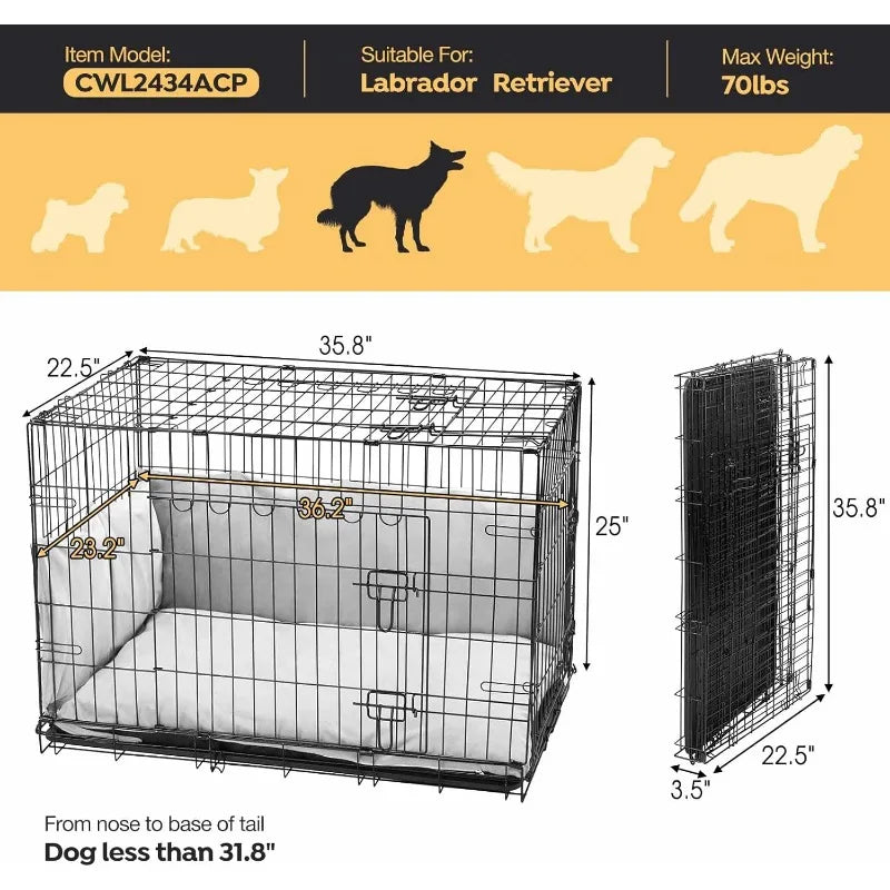Metal Wire Dog Crate Kennel