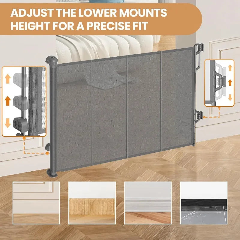 Reinforced Retractable Pet Gate