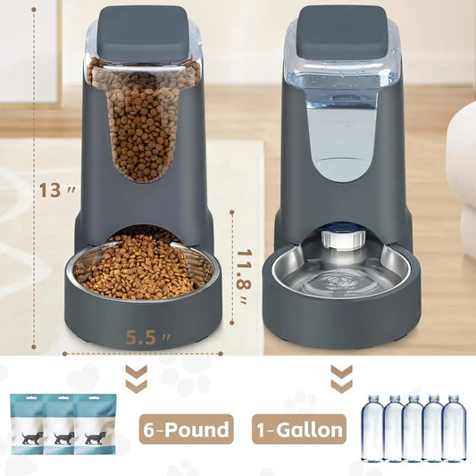Automatic Pet Feeder and Water Dispenser