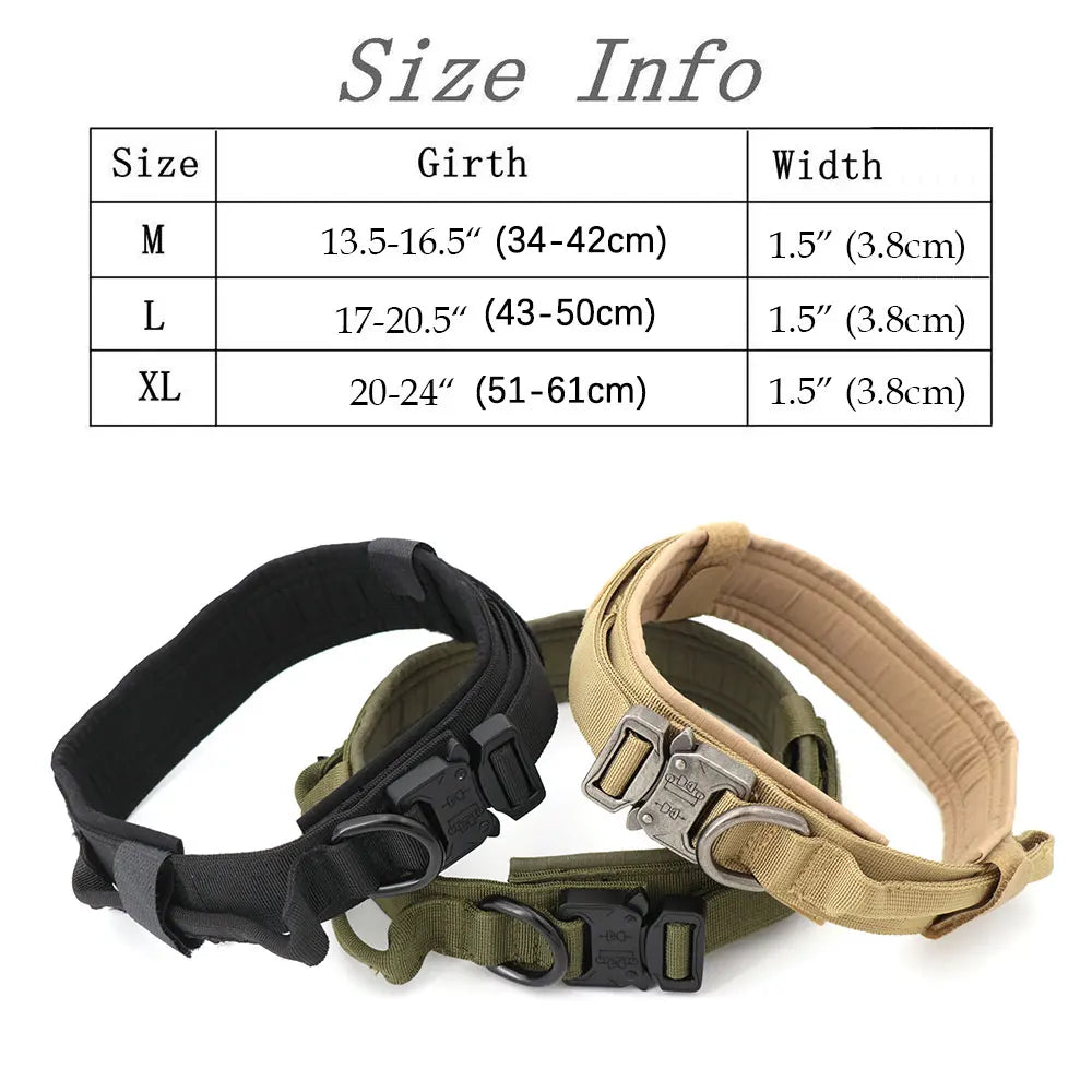 Heavy Duty Tactical Dog Collar