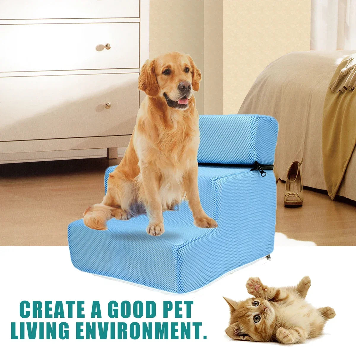 Fabric Pet Stairs Cover