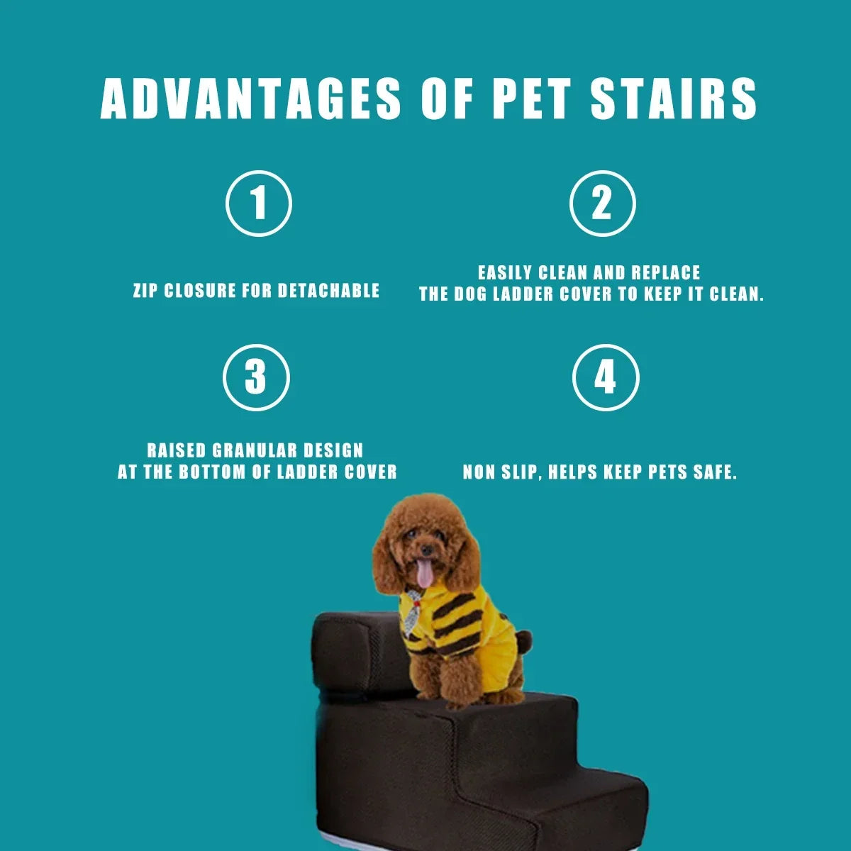 Fabric Pet Stairs Cover