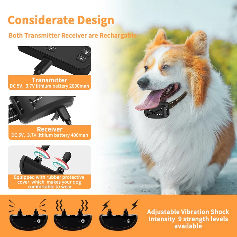 2 IN 1 Electric Shock Training Collar
